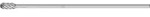 PFERD TOOLS Hartmetall Hochleistungsfr&auml;sstift STEEL Walzenrund WRC f&uuml;r Stahl mit