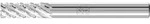 PFERD TOOLS Hartmetall Fr&auml;sstift Zylinder ZYAS stirnverzahnt TITANIUM f&uuml;r...