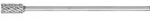 PFERD TOOLS Hartmetall Hochleistungsfr&auml;sstift STEEL Zylinder ZYAS stirn Stahl...