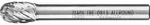 PFERD TOOLS Hartmetall Hochleistungsfr&auml;sstift ALLROUND Tropfen TRE &Oslash;06x10mm