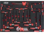 VIGOR T-Griff Schraubendreher und Winkelschraubendreher Satz, V5175, Innen TORX&reg;