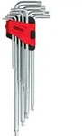KS Tools Torx-Winkelstiftschl&uuml;ssel-Satz mit Bohrung, XL, 9-tlgTB10-TB50 -...
