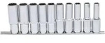 KS Tools 1/2" CHROMEplus 12kant-Stecknuss-Satz, lang, 10-tlg, 10-19mm - 918.0660