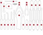 KS Tools Leere Schaumstoffeinlage zu 811.1032 - 811.1032-97