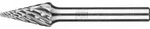 PFERD TOOLS Hartmetall Hochleistungsfr&auml;sstift STEEL Spitzkegel f&uuml;r Stahl -...