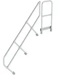 Munk Zweiter Handlauf f&uuml;r Treppe mit Plattform 45&deg; - 600507