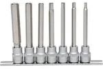 KS Tools 3/8" Bit-Stecknuss-Satz Innensechskant, lang, 7-tlg - 911.1560