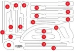 KS Tools Leere Schaumstoffeinlage zu 811.0028 - 811.0028-97
