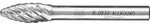 PFERD TOOLS Hartmetall Hochleistungsfr&auml;sstift ALLROUND Flamme B universal grob...