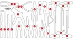 KS Tools Leere Schaumstoffeinlage zu 813.0024 - 813.0024-97