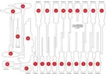 KS Tools Leere Schaumstoffeinlage zu 811.0034 - 811.0034-97