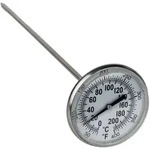 KS Tools Thermometer, 0-200&deg;C-0-400&deg;F, L =210mm - 150.1963