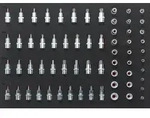 VIGOR Steckschl&uuml;ssel-Einsatz Satz, V2837, Vierkant6,3 mm (1/4 Zoll), Vierkant10 mm