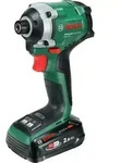 Bosch Schlagschrauber UID 18V-210, 1 x Akku PBA 18V 2.0Ah, Handwerkerkoffer -