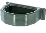 Kerbl Futtertrog halbrund Kunststoff gr&uuml;n - 324825 - gr&uuml;n
