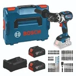 Bosch Werkzeug-Set: GSB 18V-110 C + 2x GBA 5.0Ah + GAL 12V/18V-80 + Bit-Set in L-BOXX
