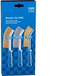 PFERD TOOLS POS B&uuml;rsten Set HBG 1reihig Edelstahl-Stahl-Messing-Draht 0,30 -