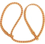 Kerbl Geburtsstrick poly/flach gelb-rot, mit zwei Schlaufen gelb/rot - 10259 -