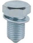 KS Tools &Ouml;lablassschraube, Au&szlig;en6kant 19mm, M14x1,5x17,5mm, 1er-Pack -...