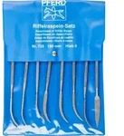 PFERD TOOLS Pr&auml;zisions-Riffelfeilen-Set Typ 720 P 190mm Schweizer Hieb 0, grob...