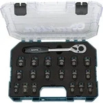 Makita Impact Black Schlagnuss-Set 1/2 Zoll mit Ratsche 19-teilig - E-30069