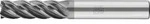 PFERD TOOLS VHM-Fr&auml;ser &Oslash;6mm, 5 Schneiden, mit Spanteiler, 3xDC, Radius 0,5mm,...