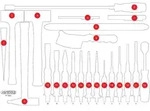 KS Tools Leere Schaumstoffeinlage zu 811.0022 - 811.0022-97