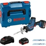 Bosch Akku-S&auml;bels&auml;ge GSA 18 V-LI C, mit 2 x 5.0 Ah Li-Ion Akku, L-BOXX - 06016A5002