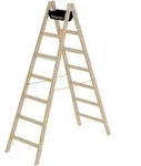 Munk Sprossen-Stehleiter Holz - 033214