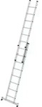 Munk Sprossen-Mehrzweckleiter 2-teilig mit nivello&reg;-Traverse - 031216