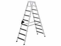 Munk Stufen-Stehleiter beidseitig begehbar mit clip-step R13 2x9 Stufen - 041642