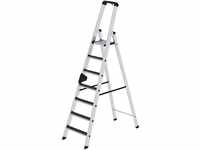 Munk Stufen-Stehleiter einseitig begehbar mit clip-step R13 7 Stufen - 041627