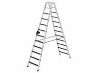 Munk Stufen-Stehleiter beidseitig begehbar mit clip-step R13 2x12 Stufen -...