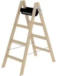 Munk Sprossen-Stehleiter Holz - 033208