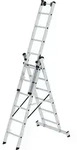 Munk Sprossen-Mehrzweckleiter 3-teilig mit nivello&reg;-Traverse und...