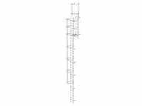 Munk Mehrzügige Steigleiter mit Rückenschutz (Bau) Aluminium blank 10640 -...