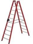Munk Stufen-Stehleiter beidseitig begehbar GFK / Alu - 034120