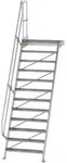 Munk Treppe mit Plattform 60&deg; Stufenbreite 1000 mm - 600412