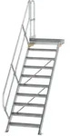 Munk Treppe mit Plattform 45&deg; Stufenbreite 800 mm - 600450