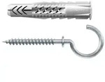 Fischer Universald&uuml;bel UX 8x50 RH mit Rand und Rundhaken - 094409