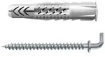 Fischer Universald&uuml;bel UX 8x50 WH mit Rand und Winkelhaken - 094410