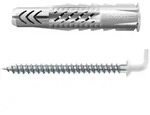 Fischer Universald&uuml;bel UX 8x50 WH N mit Rand und Winkelhaken - 094413