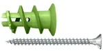 Fischer Gipskartond&uuml;bel GK Green S mit Schraube - 524869