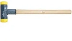 Wiha Schonhammer r&uuml;ckschlagfrei mit Hickory-Holzstiel, Rund-Schlagkopf - 02094