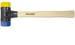 Wiha Schonhammer Safety weich/mittelhart mit Hickory-Holzstiel, Rund-Schlagkopf -