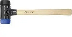 Wiha Schonhammer Safety weich/mittelweich mit Hickory-Holzstiel, Rund-Schlagkopf -