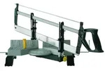 STANLEY Gehrungslade Metall mit S&auml;ge 560 x 95 mm justierbar Blatt-Spann-Schraube -