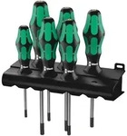 Wera 367/6 TORX BO Kraftform Schraubendrehersatz + Rack, 6-teilig - 05138250001