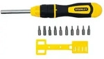 STANLEY Bit-Schraubendreher m. 10 Bits Rastche Parallel Phillips - 0-68-010