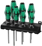 Wera 367/7 TORX HF Kraftform Plus Schraubendrehersatz mit Haltefunktion + Rack,